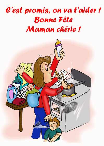 Carte Bonne Fête Maman Chérie : Envoyer une Carte De Fête 